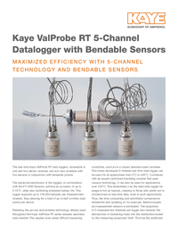 Thumbnail of document Data Sheet - ValProbe RT Temp Logger Bendable Sensors